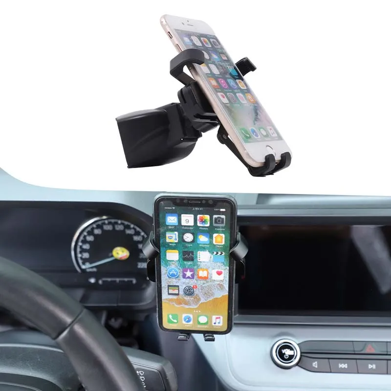 

ABS Black For Ford Maverick 2022+ Car navigation screen left mobile phone stand car interior modification accessories