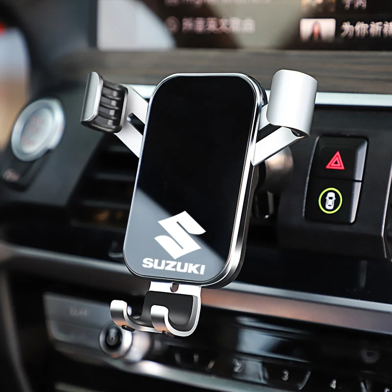 

Автомобильный держатель для телефона из АБС-пластика, вращение на 360°, гравитационный автоматический кронштейн для Suzuki Jimny Swift Samurai Vitara SX4 Alto Kaiser Ingnis DZire