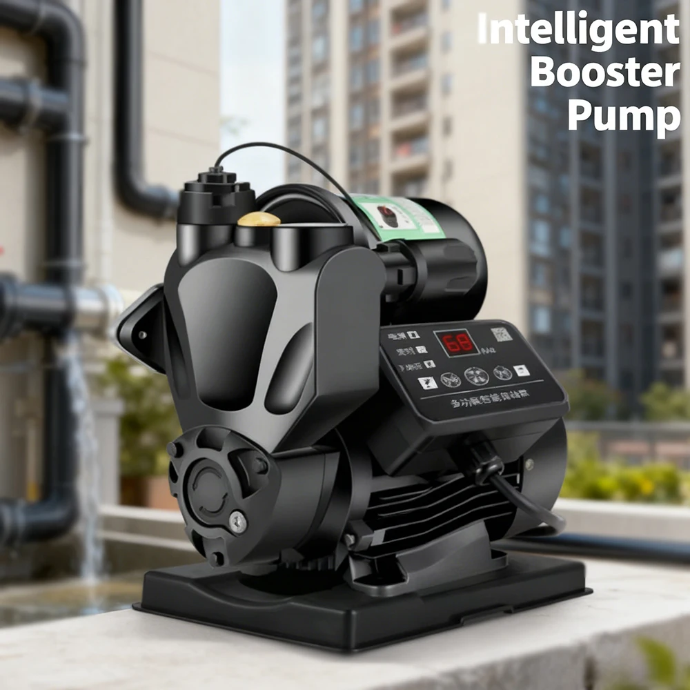 

Intelligent Booster Pump 220V Quiet Automatic Self-priming Pump Household Digital Tap Water Pressure Pump Mini Pressurized Pump