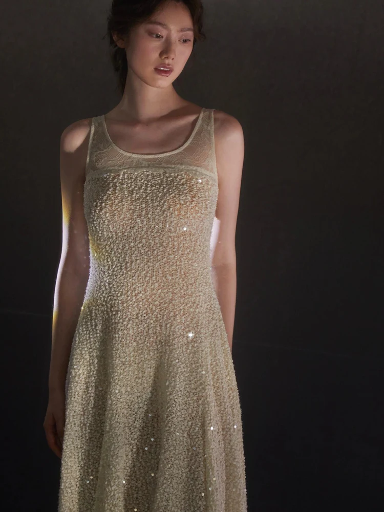 

Ele Lace Wedding Dr Sequin Morning Robe Engagement White Gown Fairylike High End Vaion Dr A-Line Skirt Long Dr