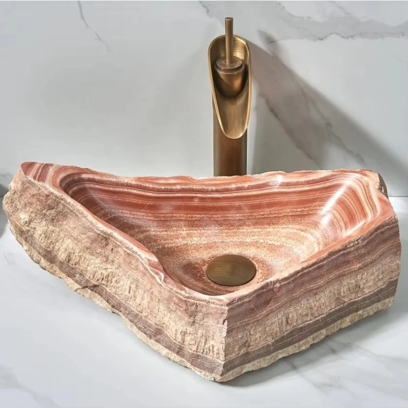 natural stone agate bathroom sink unique shape sink natural shape tabletop sink