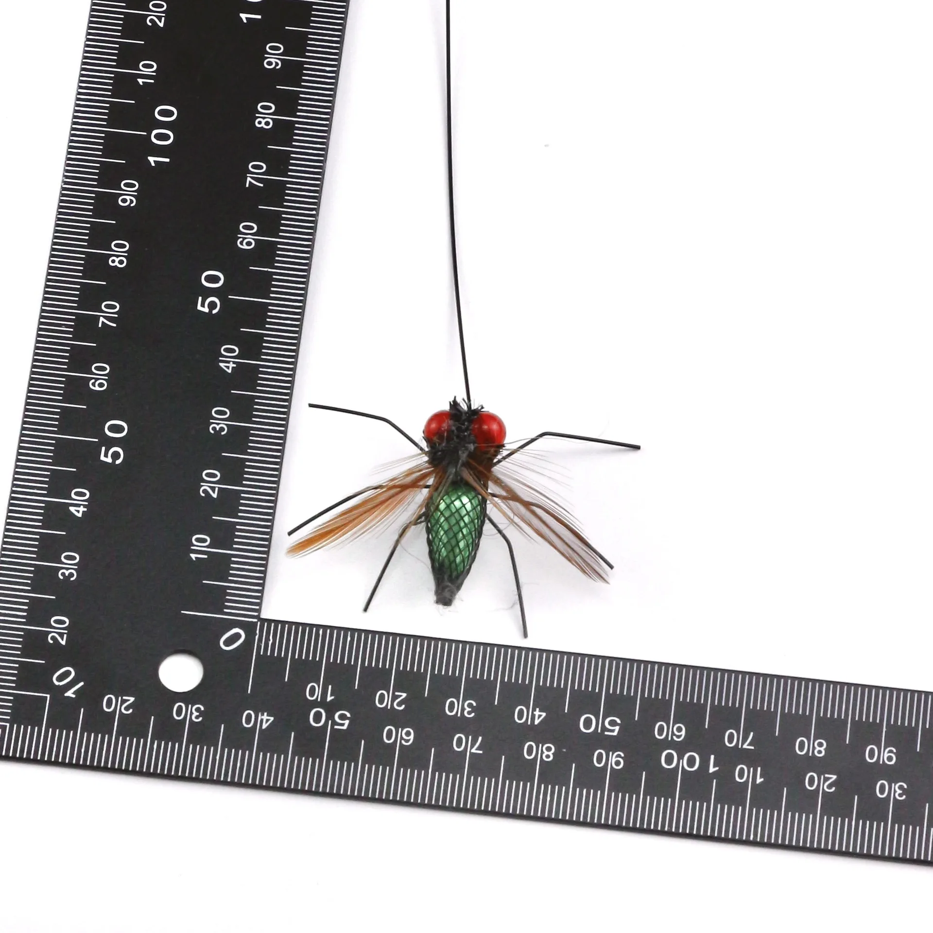 2pcs Simulated Fly Cat Toy Replaces Head Cat Teasing Stick Teasing Interactive Wand Little Bug Pet Toy