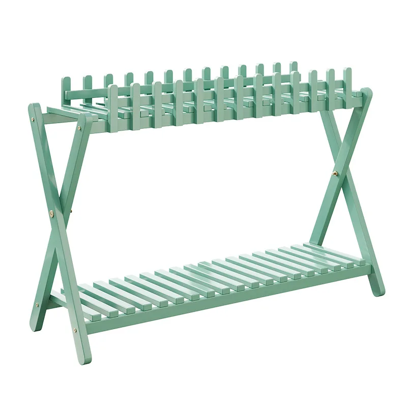 Display Natural Bamboo Multi Tier Floor Plant Stand Mobile Flower Pot Shelf Indoor Outdoor Balcony Living Room Succulent