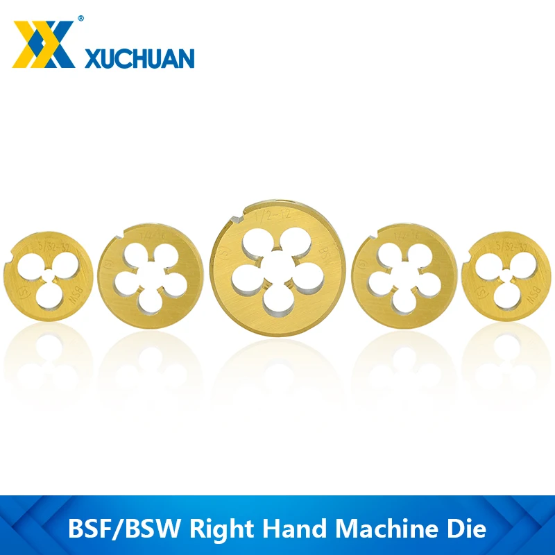 Hard Alloy Thread Die BSW BSF Screw Die TiN Coating Machine Die Metal Threading Tools Hand Tools