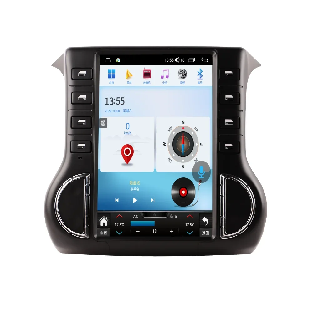 

NaviHua For Jeep Wrangler 2011 2014 Android Car Radio Tesla Style Touch Screen Multimedia Head Unit GPS Navigation New Upgrade