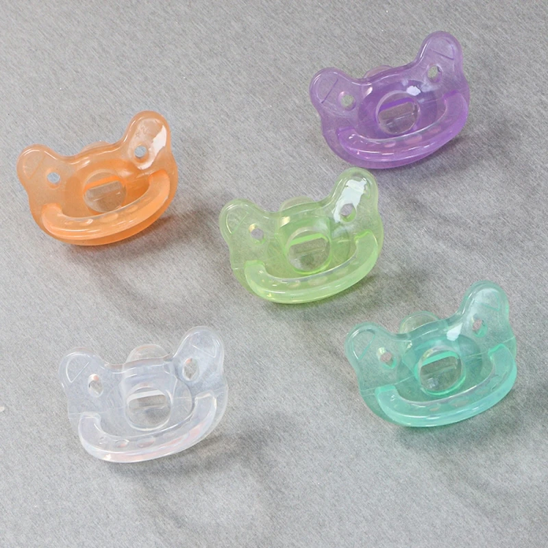 Baby silicone pacifier Baby super soft sleep imitation breast milk liquid silicone teether anti-flatulence