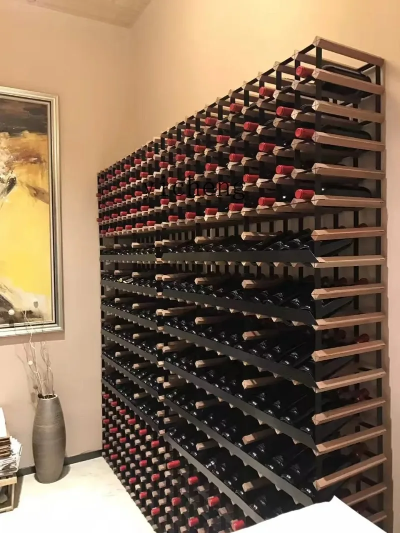 Bottle Rack Creative Living Room Wine Cabinet Display Bar Supermarket Wine RackD25