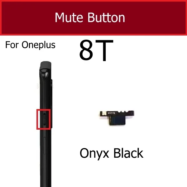 1 Set Side Audio Control Volume + Power Button Keys For Oneplus 8 8 Pro 8T On OFF Mute Button Keypad Replacement Repair Parts