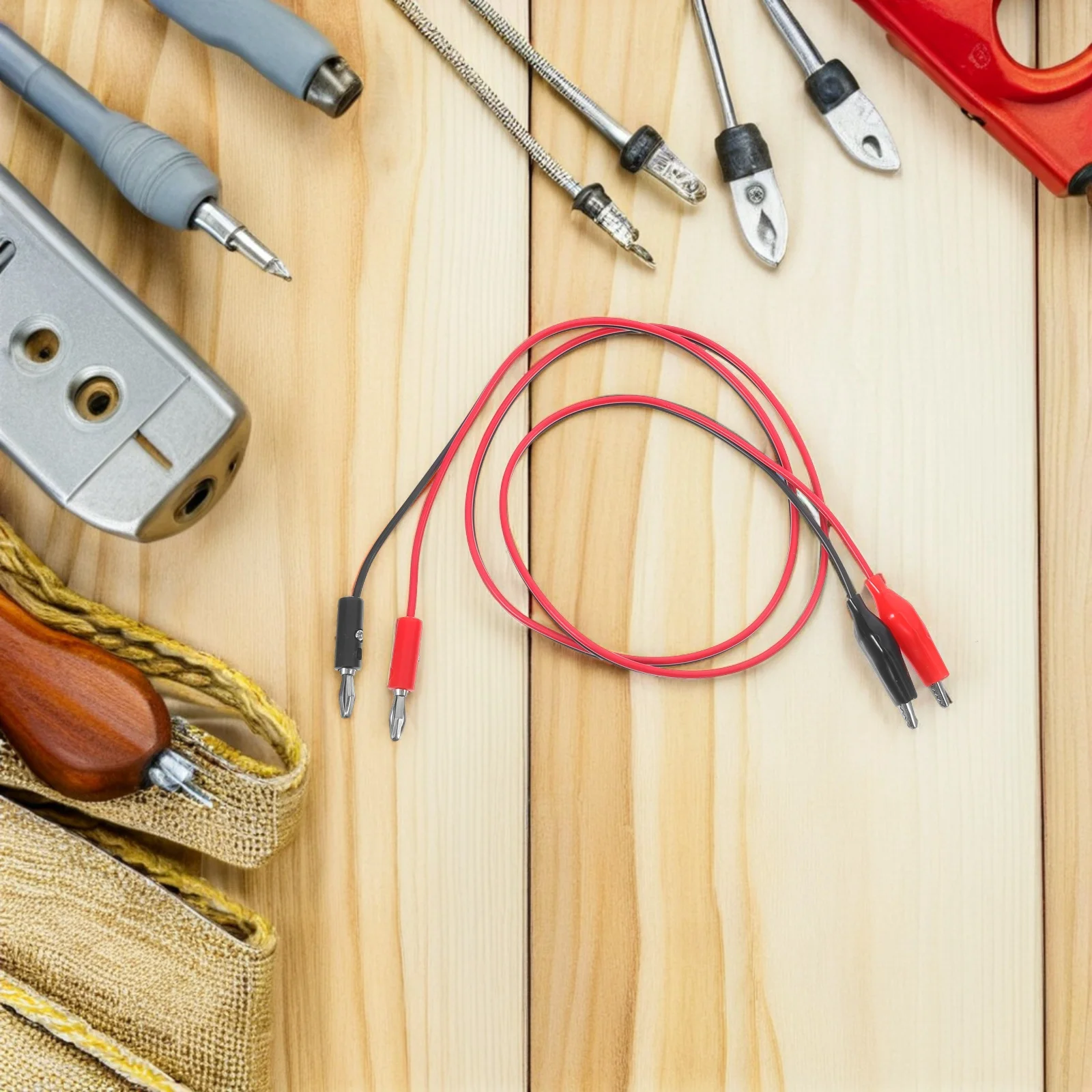 

10pcs Test Leads Dual Head Alligator Clips for Electrical Testing Circuit Connection Power Detection