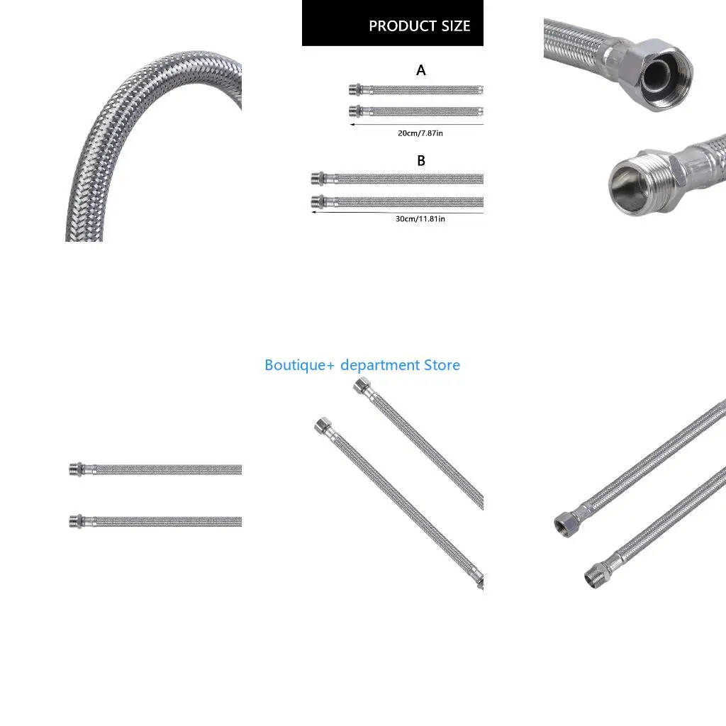 

E1PD Flexible Steel Hoses for Secure Faucet and Valves Connection Hot Cold Water Use