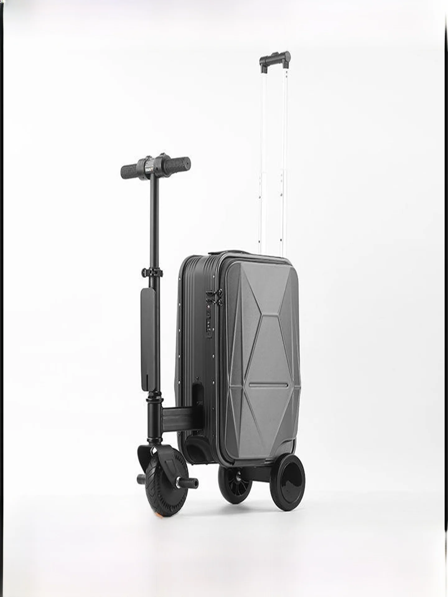 Maleta de cabina NT Lage con asiento para viajes entre padres e hijos, con ruedas giratorias tipo carrito.