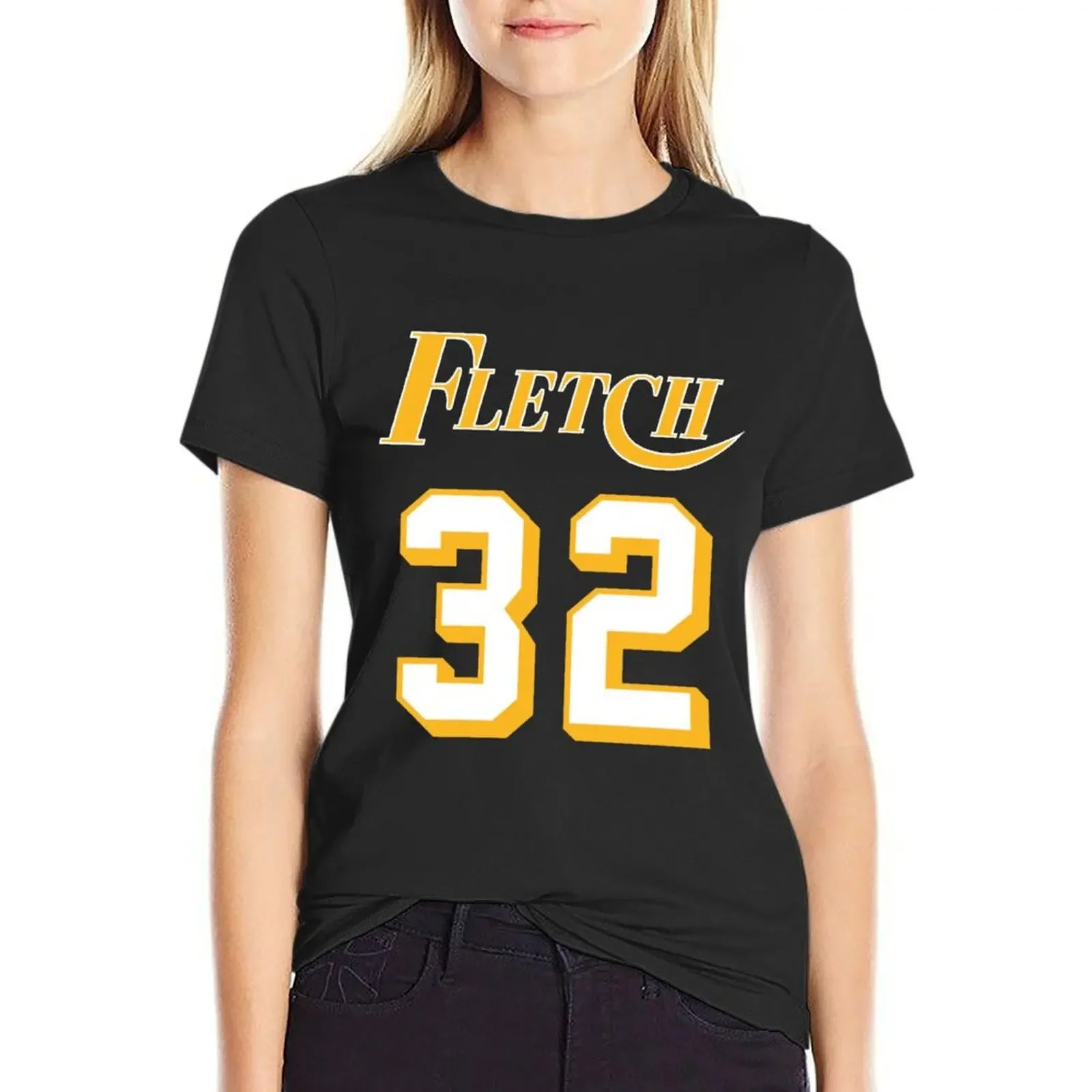 

Fletch T-Shirt plain Aesthetic clothing Female clothing fashion woman blouse 2025