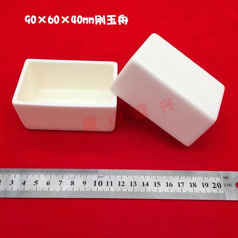 

99% Pure Alumina Ceramic Crucibles Rectangular Aluminum Boat 90*60mm 100*10-100mm 110*24mm 120*30/60/80mm