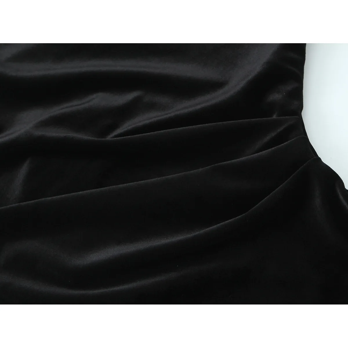 تنورة KASLEAD Faion غير متماثلة من الدانتيل المخملي Dr Street Sle Svel غير منتظمة من ألياف البوليستر للسيدات بقصة ضيقة Dr