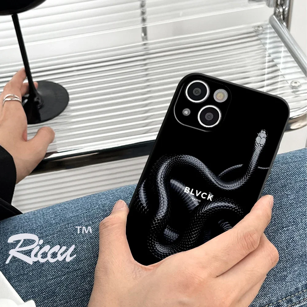 2024 NEW 16promax case Luxury design black blvck bear flower snake Phone Case for iPhone16 15 14 13 12 Plus 11 Pro XSMAX Covers