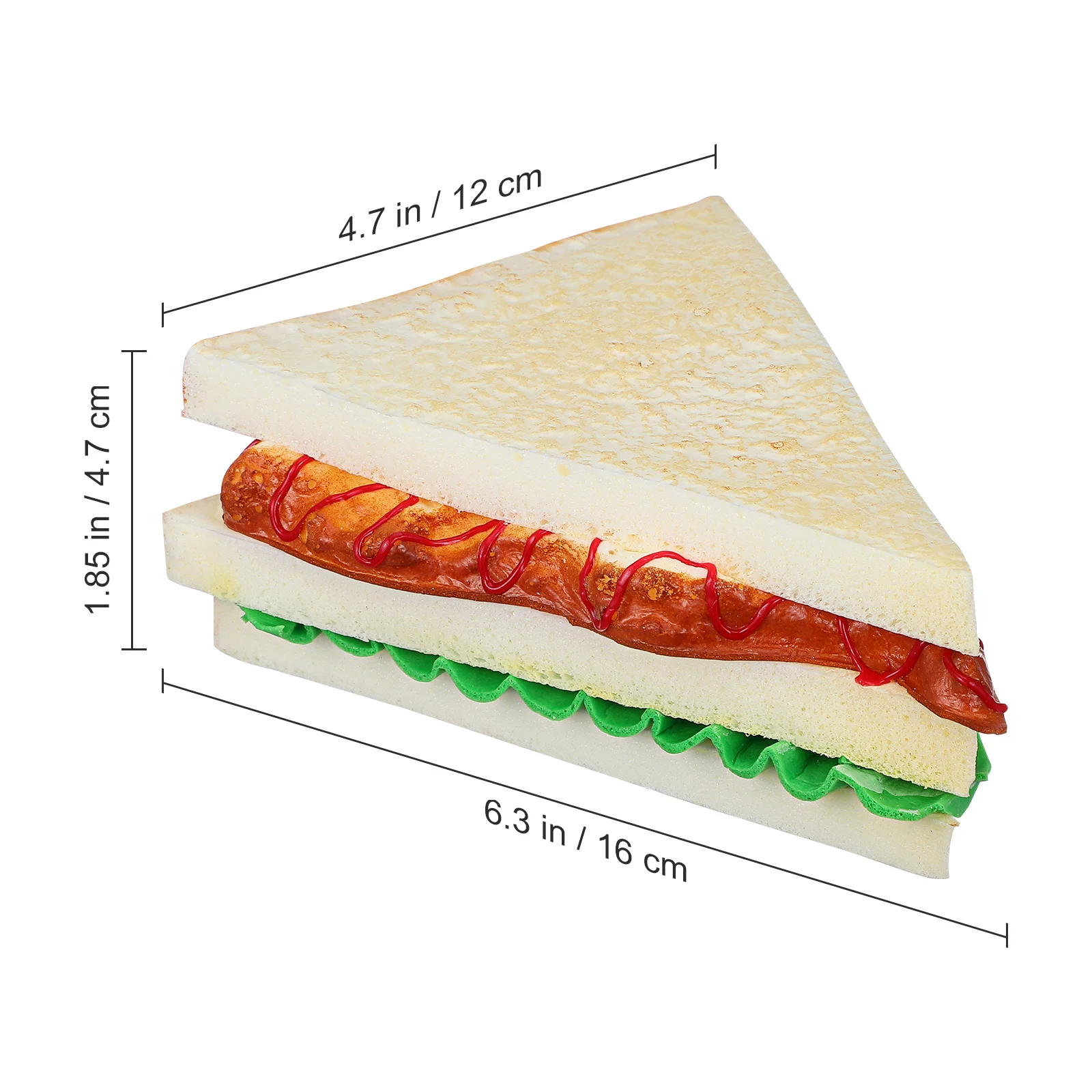 Fake Bread Artificial Bread Simulation Food Model Decoration Kitchen Prop (Croissant) PU bread simulation bread