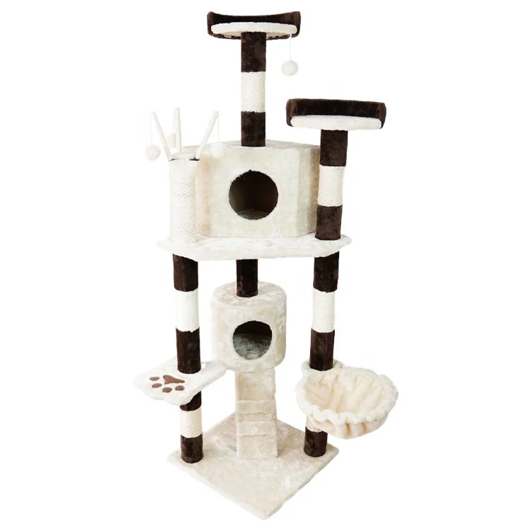 

Luxury Cat Scratching Tree Furniture Cat Tower Cat Tree House