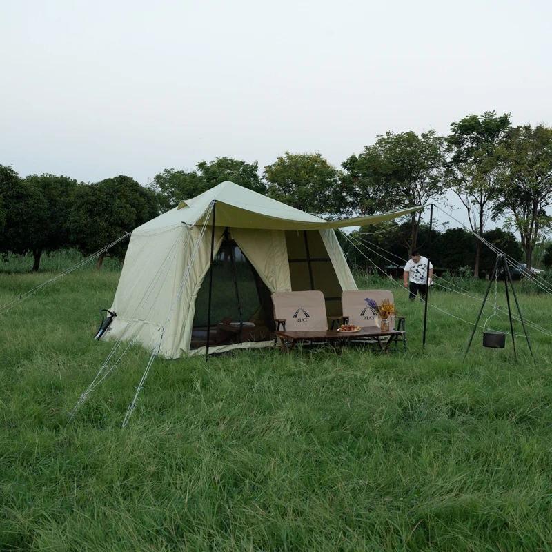 

Lightweight Outdoor Inflatable Camping Tent For 2-3 Persons Easy Setup Glamping For Families
