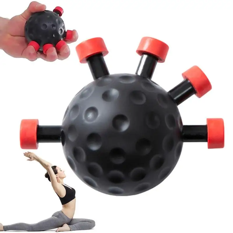 Finger Grip Ball Massage Rehabilitation Training Exercise Ball Hand Finger Strength Circle Grip Device Finger Strength Trainer