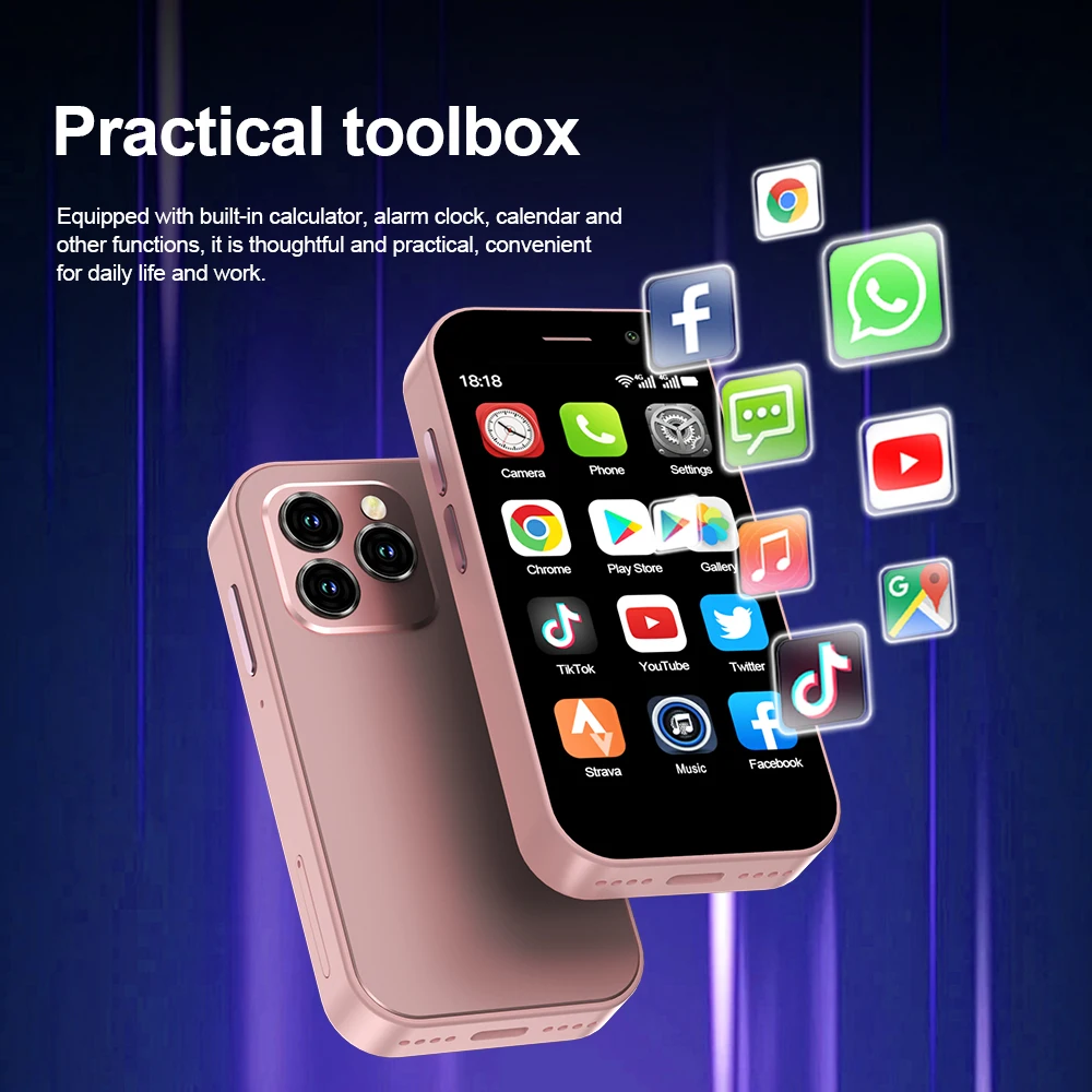 SERVO KING8000 4G LTE Mini teléfono inteligente sistema Android 16GB ROM Play Store cámara de 5MP 3,0 "teléfonos inteligentes de tamaño pequeño batería de 2000mAh