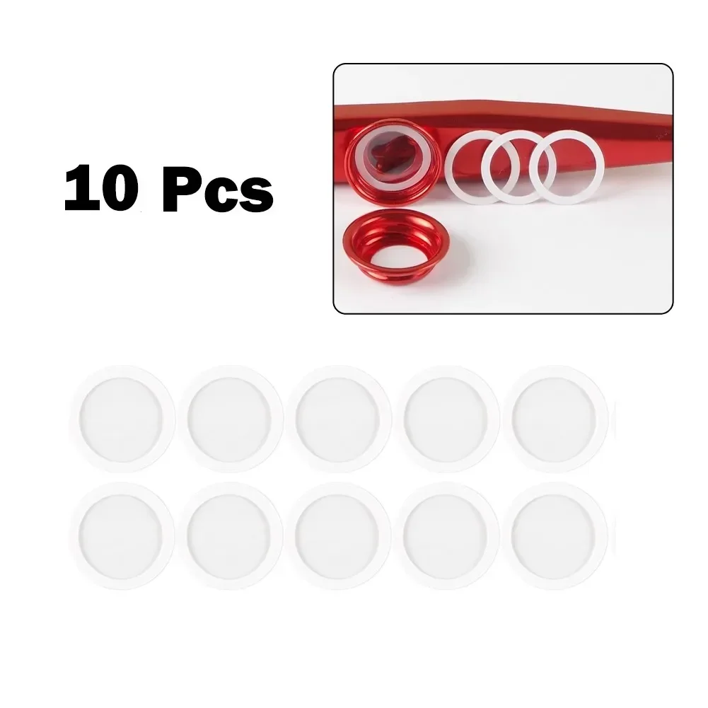 10 Pcs Kazoo Membrane Flute Film Replacement Musical Toys Kazoo Accessories 20mm Flute Film Transparent Instruments Kazoo Parts