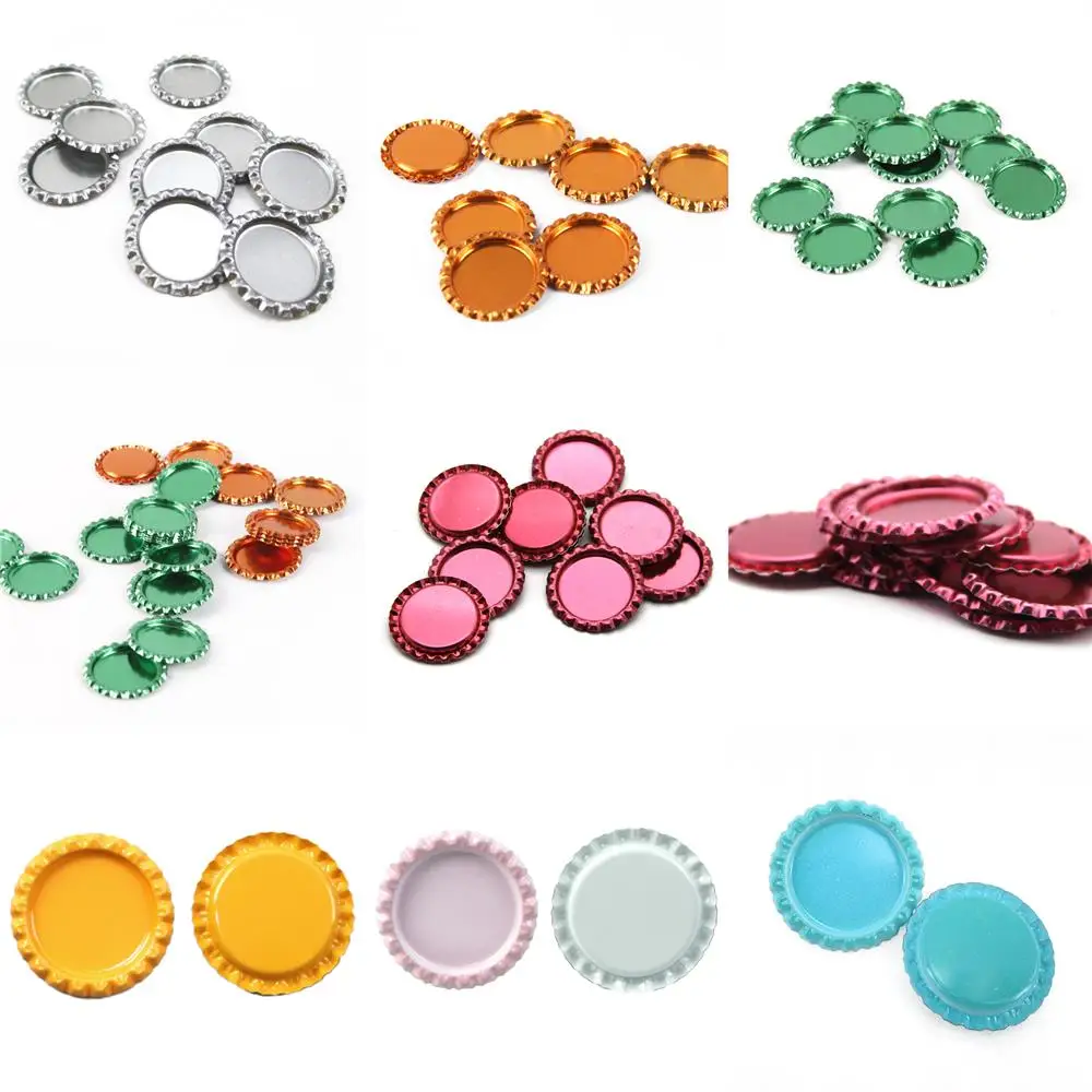 25 Pcs/lot Flat Decorative Bottle Cap Craft Bottle Stickers For Hair Bows DIY Pendants Craft ScraPbooks,25Yc20066