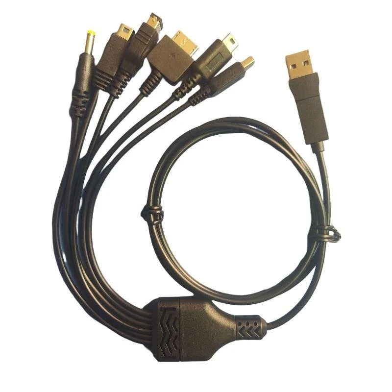 E8BA 6 in 1 USB C Charging Cable For Handheld Game Consoles Fast Charging