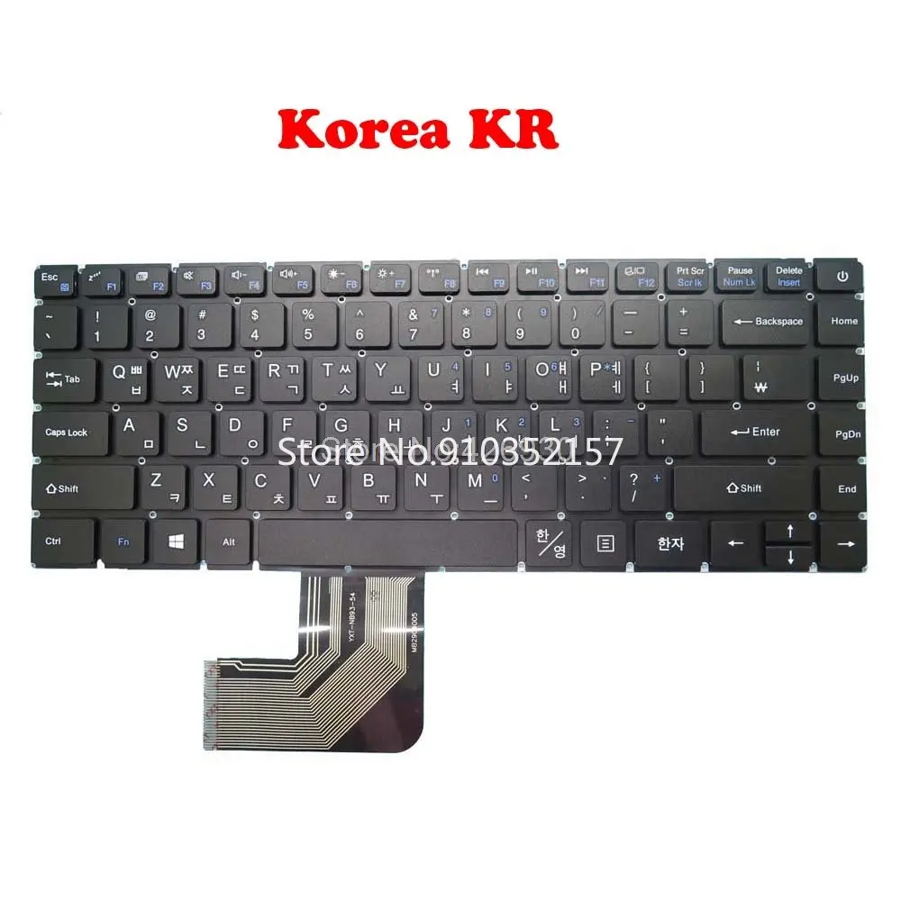 Laptop Empty 4 pin Keyboard For Teclast F6 13.3' Russian RU English US French FR Korea KR United Kingdom UK Latin America Black