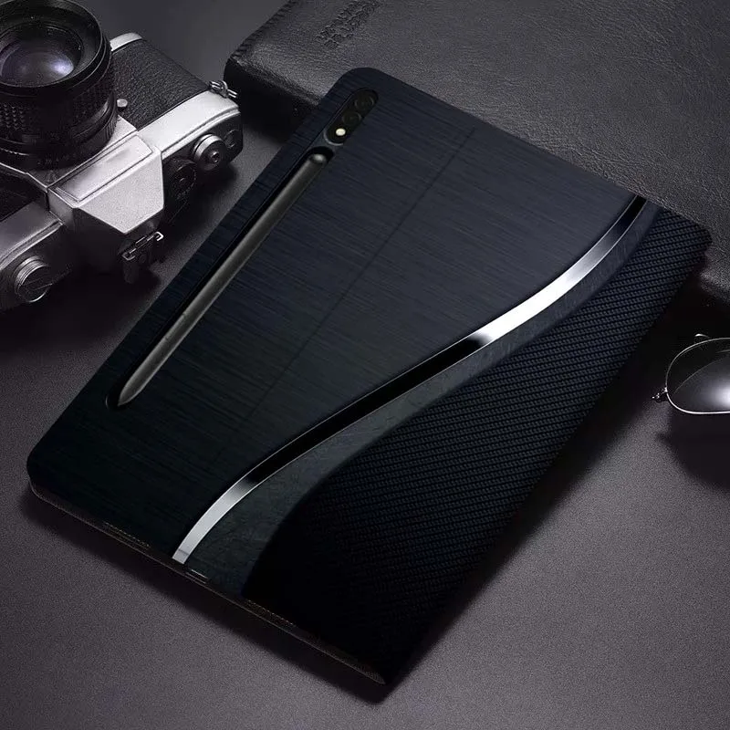 

Carbon Fiber Luxury Cool Gift For Samsung Galaxy Tab S6 S7 S8 S9 S10 FE Plus Lite Soft Flexible Support Tablet Case