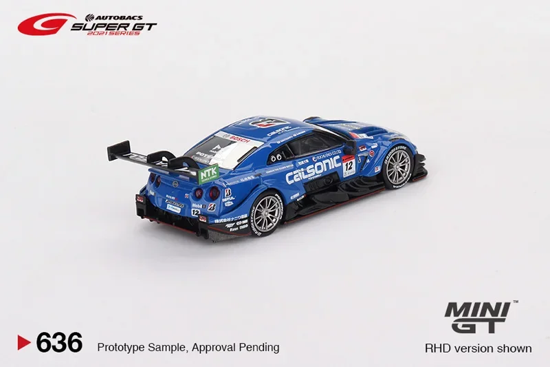 TSM MINI GT Japan Limited 1:64 Nissan GT-R Nismo GT500 SUPER GT car model, boys collection decorated toy gift.