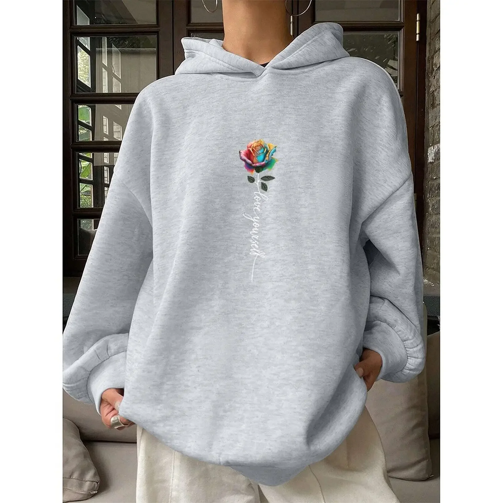 

Women's Sweatshirt Sweater Hoodies Winter Casual Printed Comfortable Woman Sweatshirts Clothing Sweater Women Trends 2025