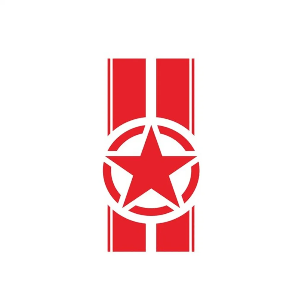 

Светоотражающая гоночная полоса, наклейка на капот автомобиля для Jeep TJ LJ JK, ПВХ наклейка, не выцветающая, водостойкая и термостойкая, 45x110 см