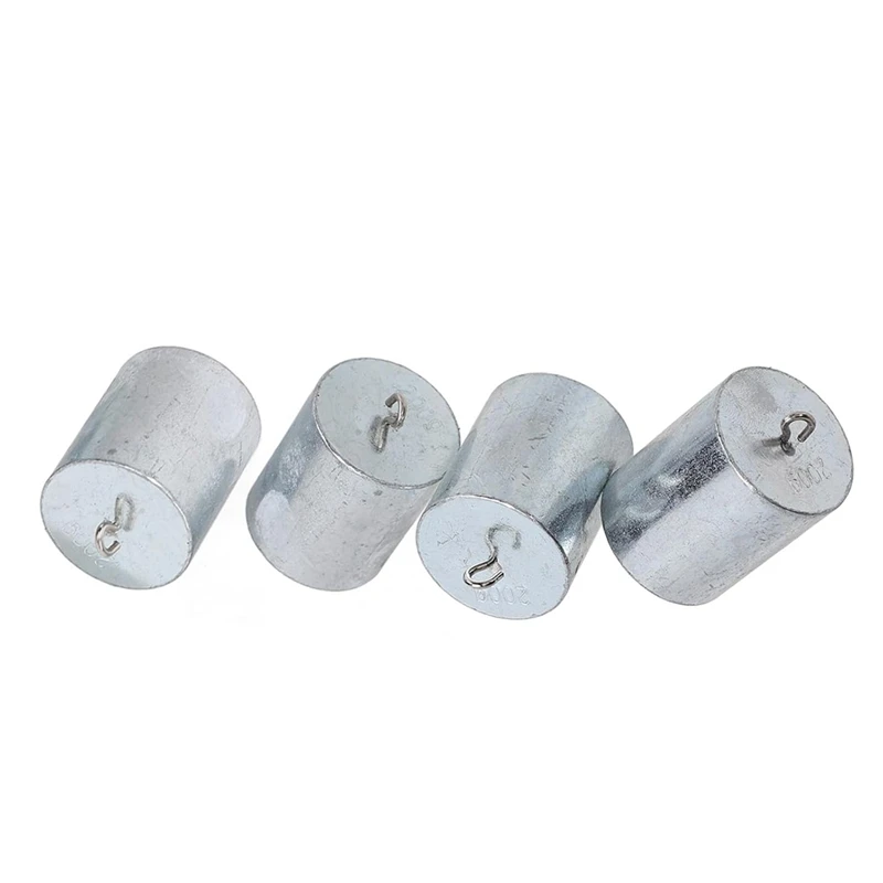 Alibration Weights 200 G, Chromeplated Steel 4 Pcs. Double Hook Weights Accuracy Of ±2% In Scale Testing Class