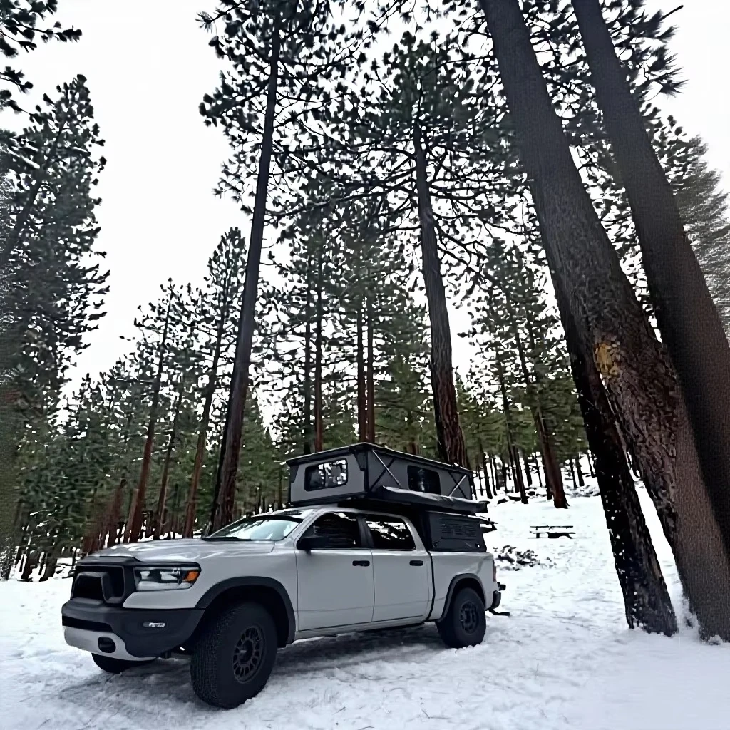 Hiperlion Aluminum Hard-Shell Pickup Truck Tent Pop-Out Top Design Four-Season Waterproof Quick Automatic Opening Easily