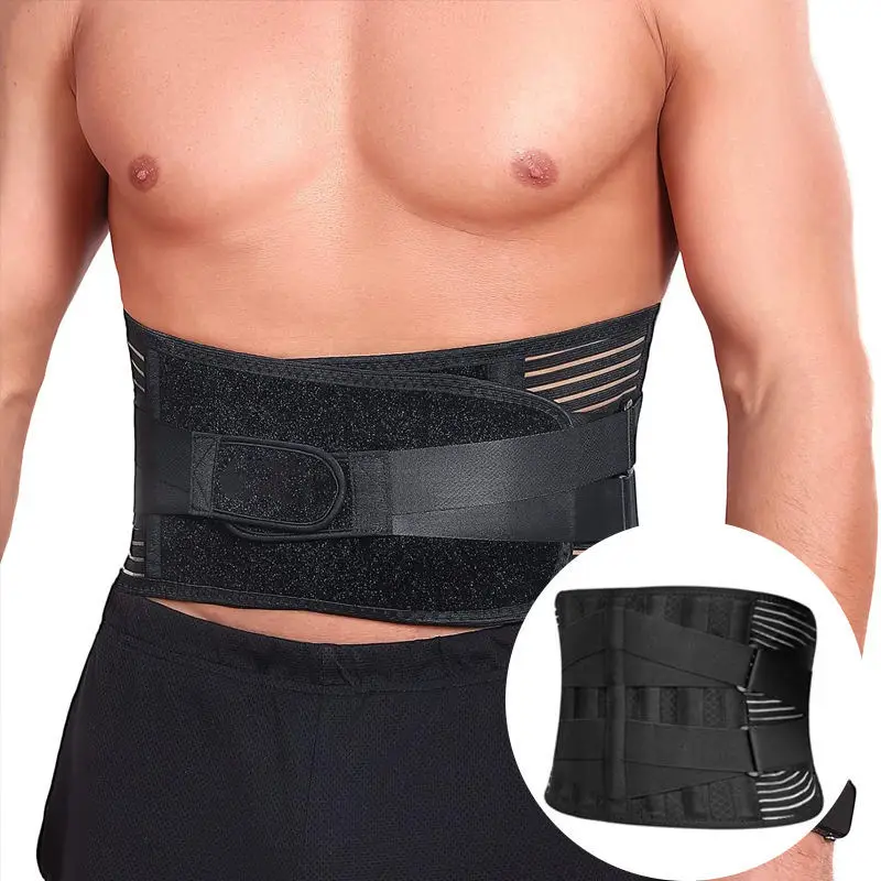 

Double Pressure Fitness Waist Belt for Outdoor Running Breathable Support Belt Running Waist Trimmer Belt Gym Fitness Belt