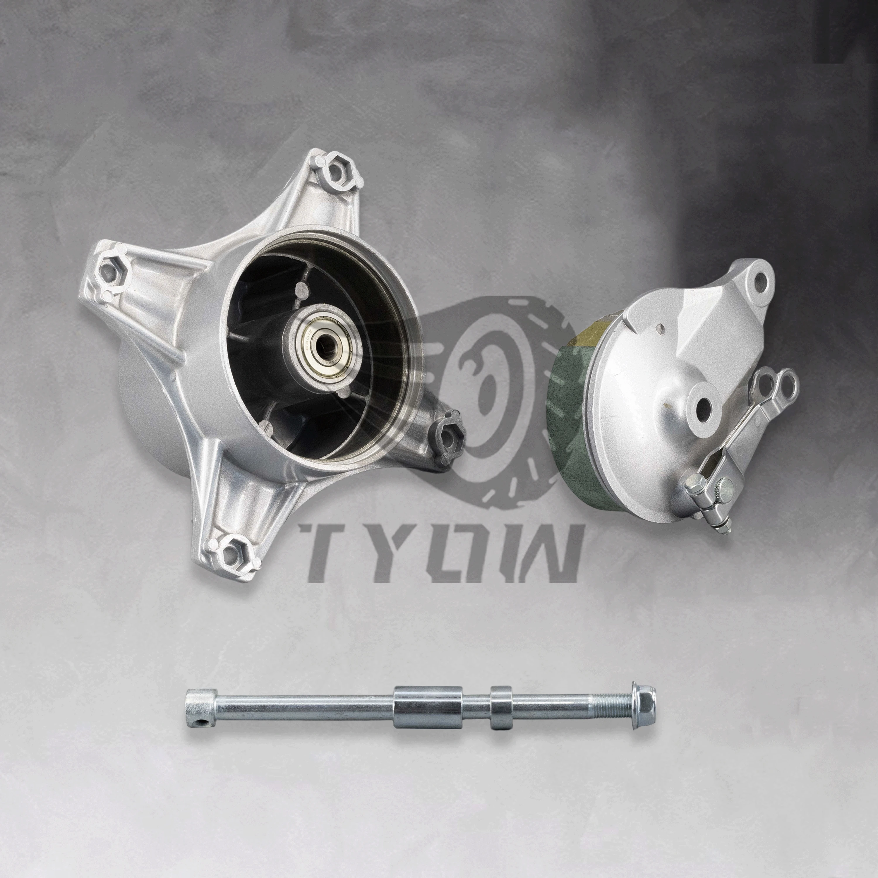 Afbeelding 3: Dax Achtertrommelrem Remnaaf Velg Met Remkap Voor Dax Ct70 Motor Achterbrug