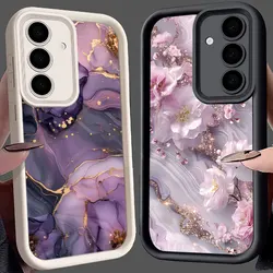 Fashion Marble Pattern S25Ultra Phone Case For Samsung Galaxy S25 S24 S23 Ultra 5G Funda S22 S20 Plus S21 FE S24FE Cases Cover