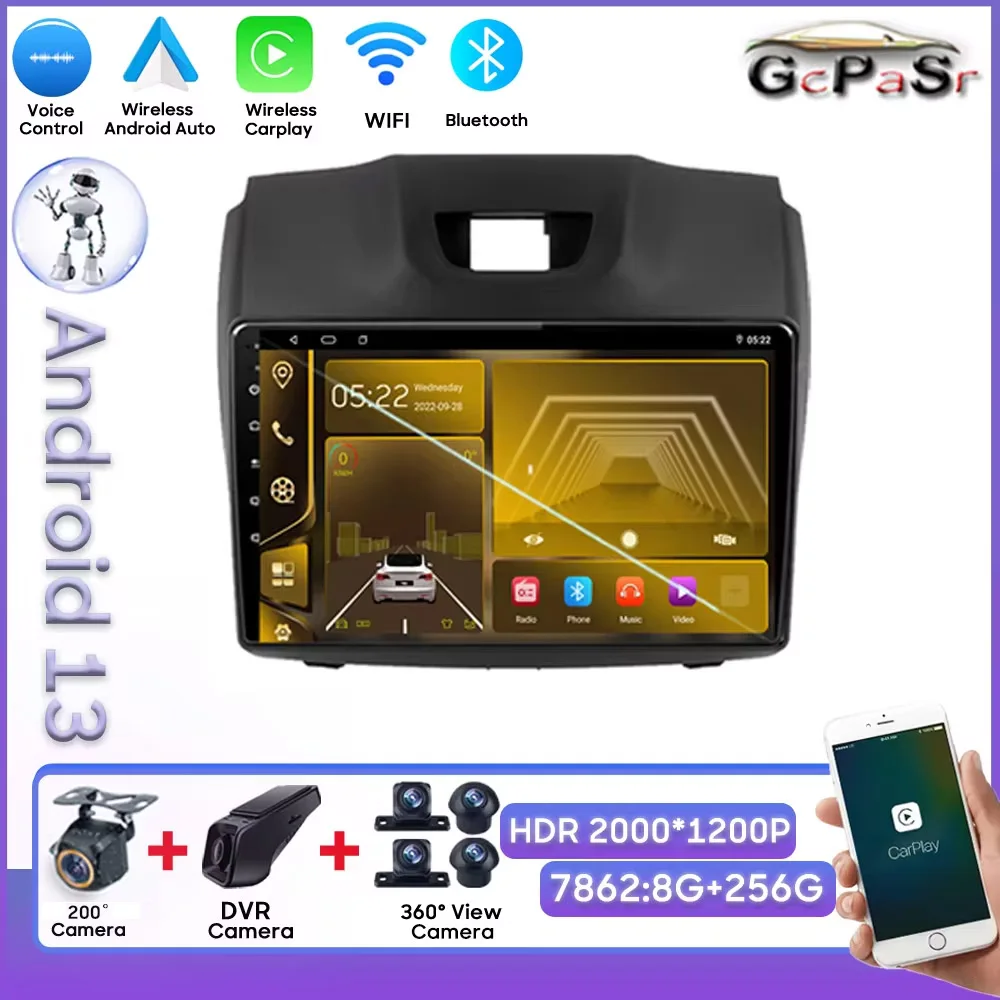 

Android Radio For Chevrolet Holden S10 TRAILBLAZER COLORADO Bluetooth Touch Screen No 2din DVD Stereo Head Unit Mirror Link 5G