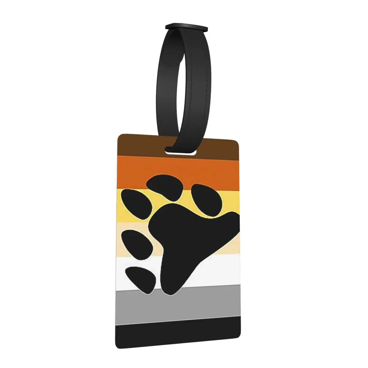 

Бирка для багажа с флагом ЛГБТ-движения (Gay Bear Pride), аксессуар для чемодана, идентификационная бирка для путешествий, держатель для багажа, этикетка с именем и адресом