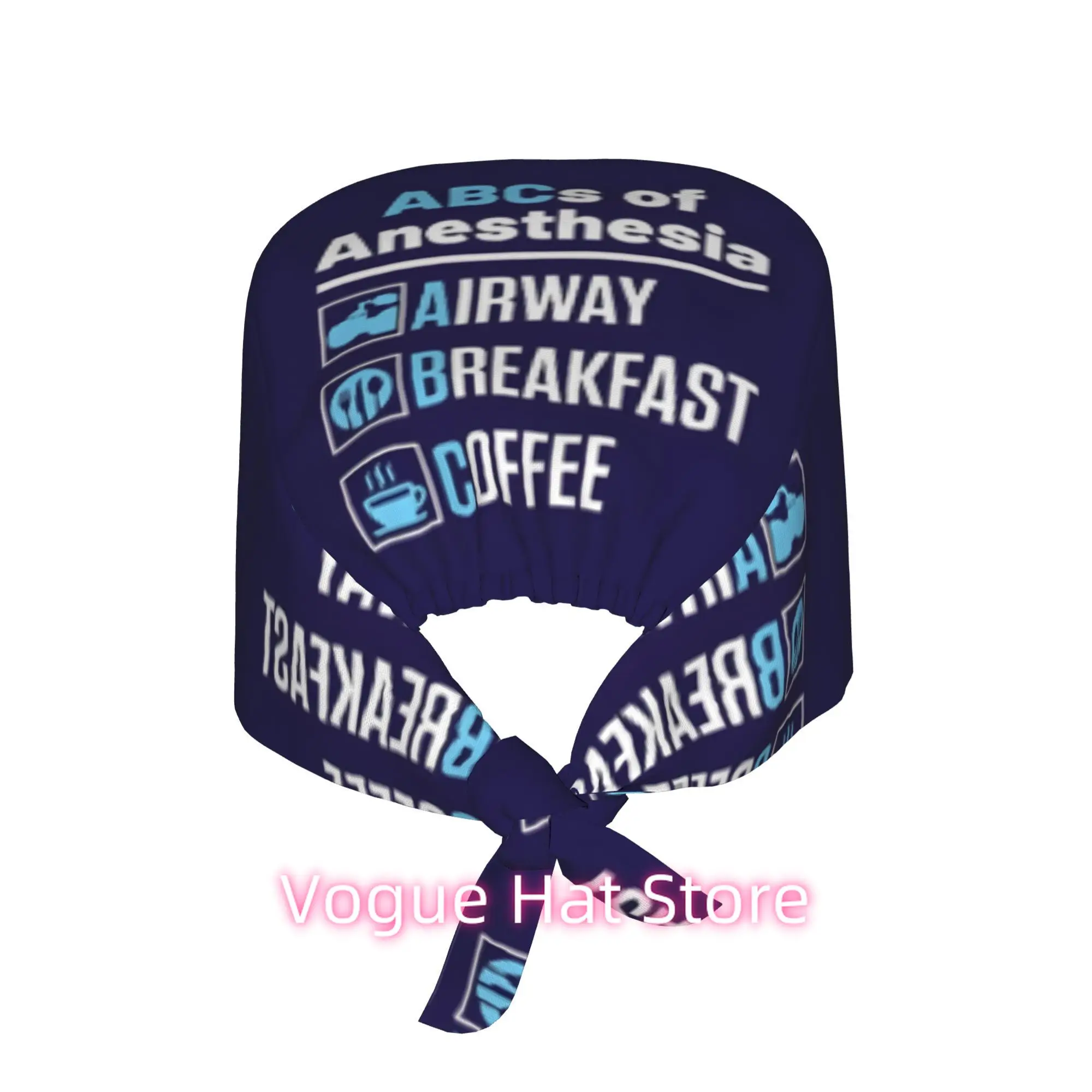 1pc of a Lightweight Adjustable Cap for Anesthesiologists, Anesthesiology Doctors, And Nurses, Featuring The Abcs of Anesthesia,