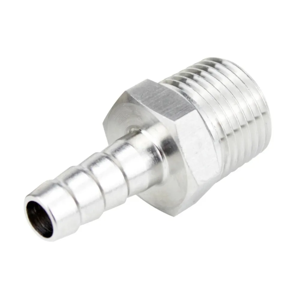 6mm 8mm 10mm 12mm 14mm 16mm 19mm Hose Barb x  M10 M12 M14 M16 M18 M20 Male Thread 304 Stainless Steel High Pressure Pipe Fitting