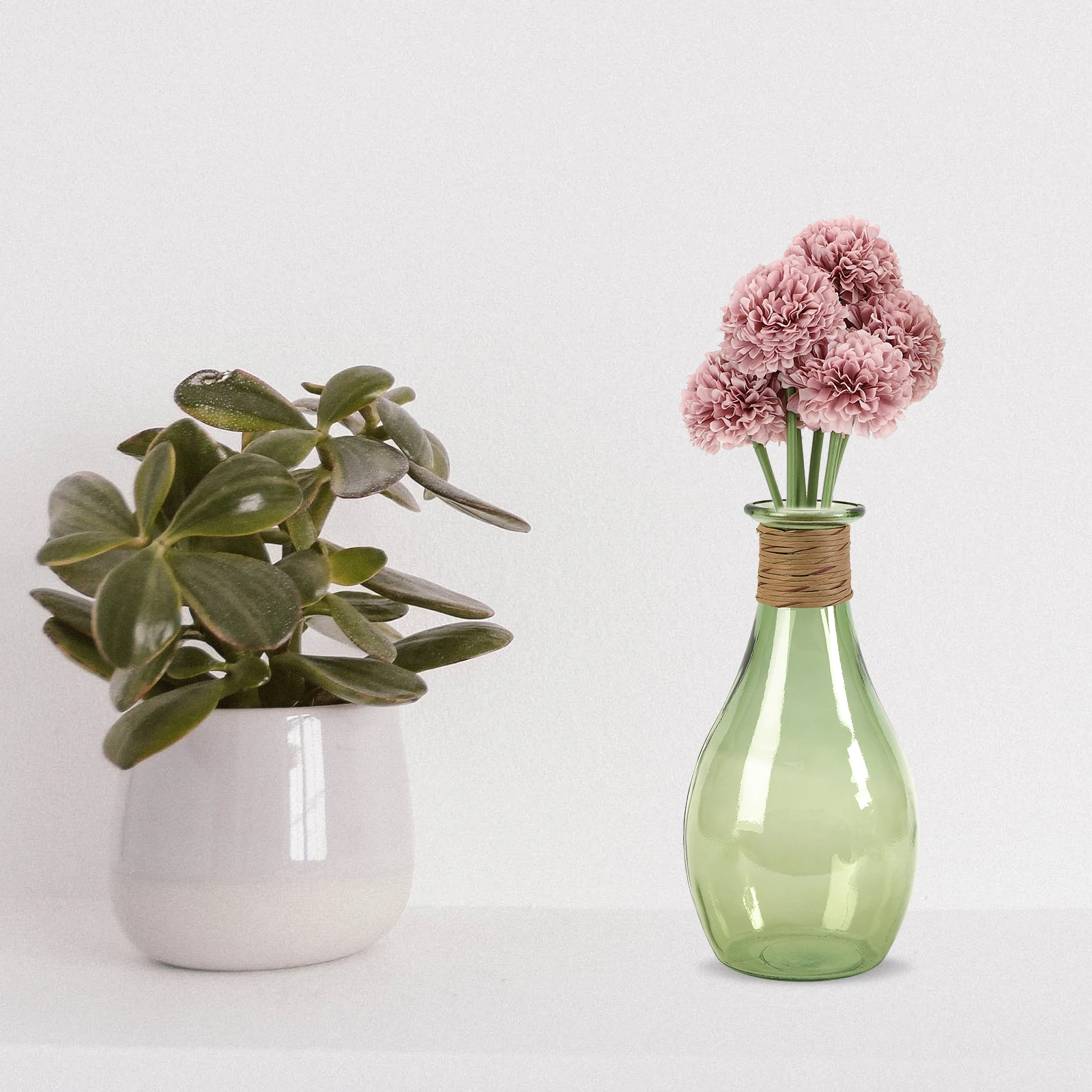 

2 Pcs Mini Hydrangea Decoration Faux Flowers Artificial Ornament Tabletop Bouquet