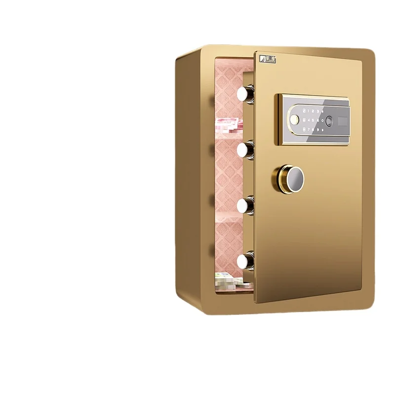 

Сейф для дома, депозитный ящик, Wi-Fi, интеллектуальная противоугонная сигнализация, отпечаток пальца, пароль, сейф