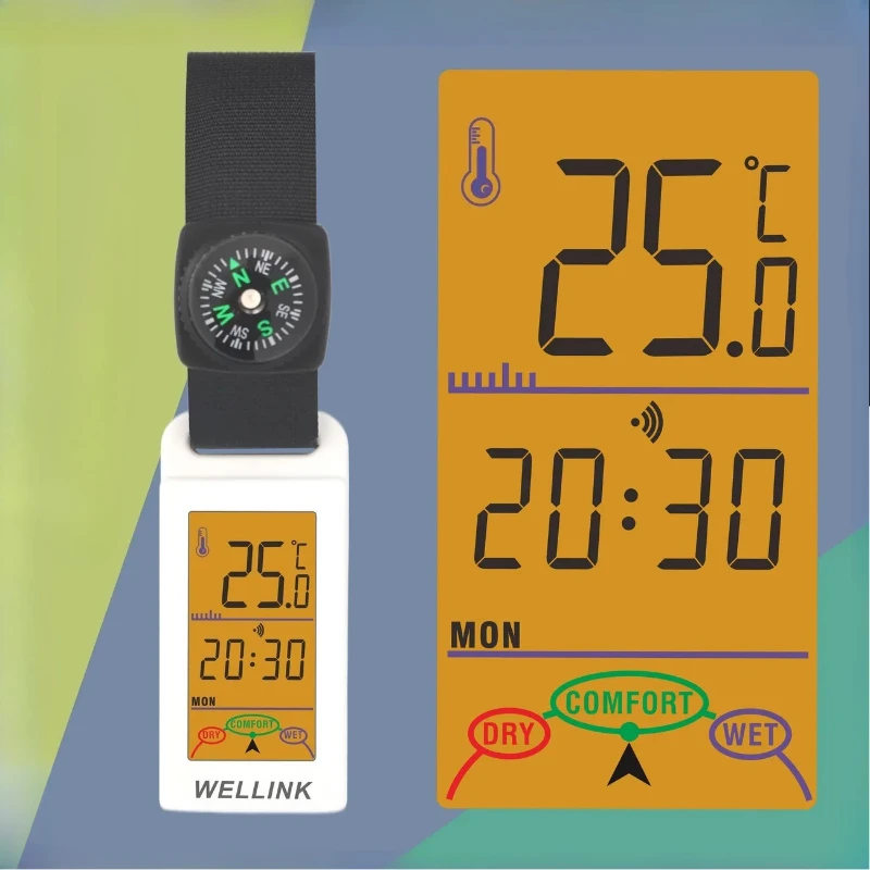  Outdoor Digital Thermometer Hygrometer Indoor Room Temperature Humidity Meter Sensor Gauge Weather Station for Camping image 5
