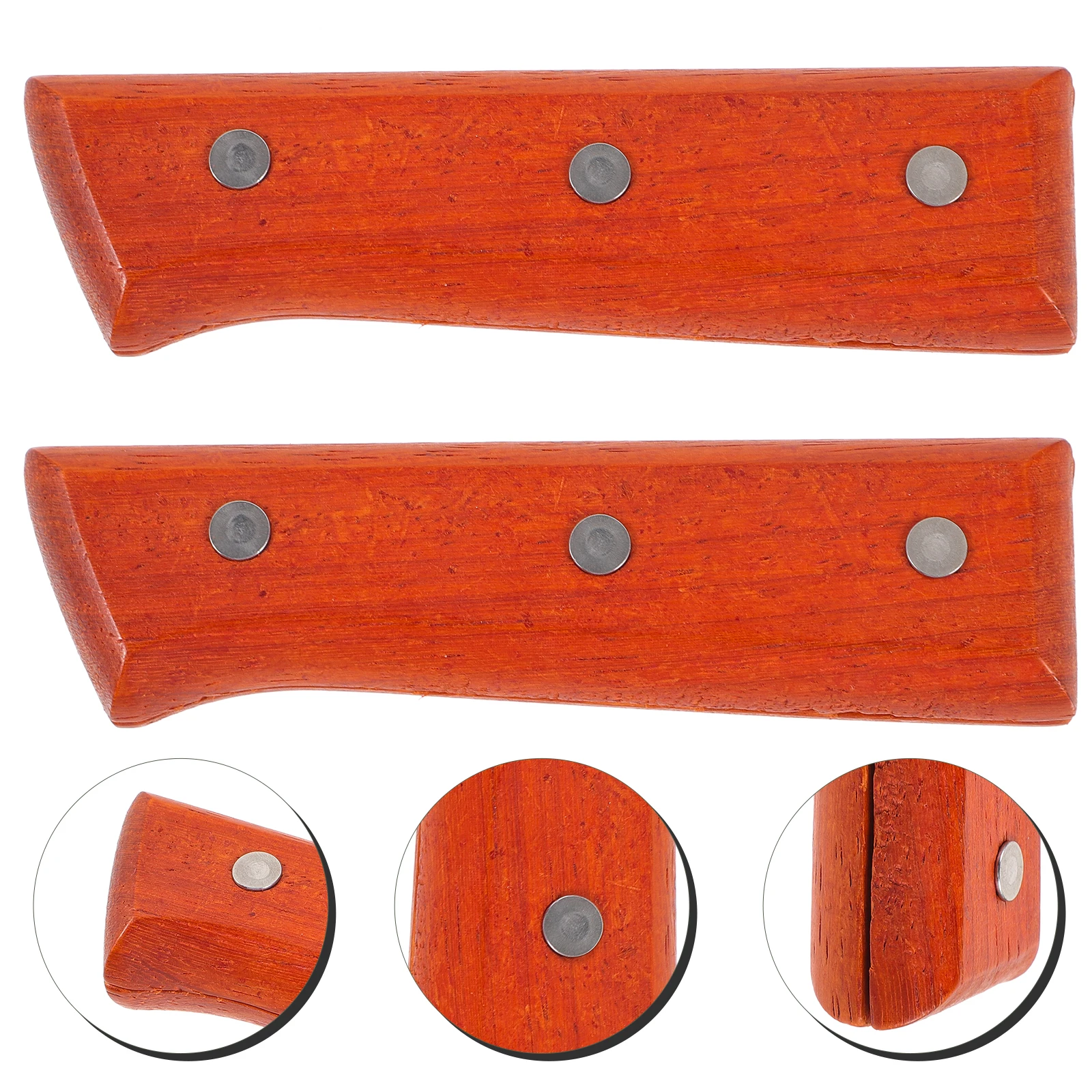 

Solid Wood Knife Handles with Holes for Kitchen Repair Replacement Wooden Handle Gadgets Lightweight Smooth Practical Design Non