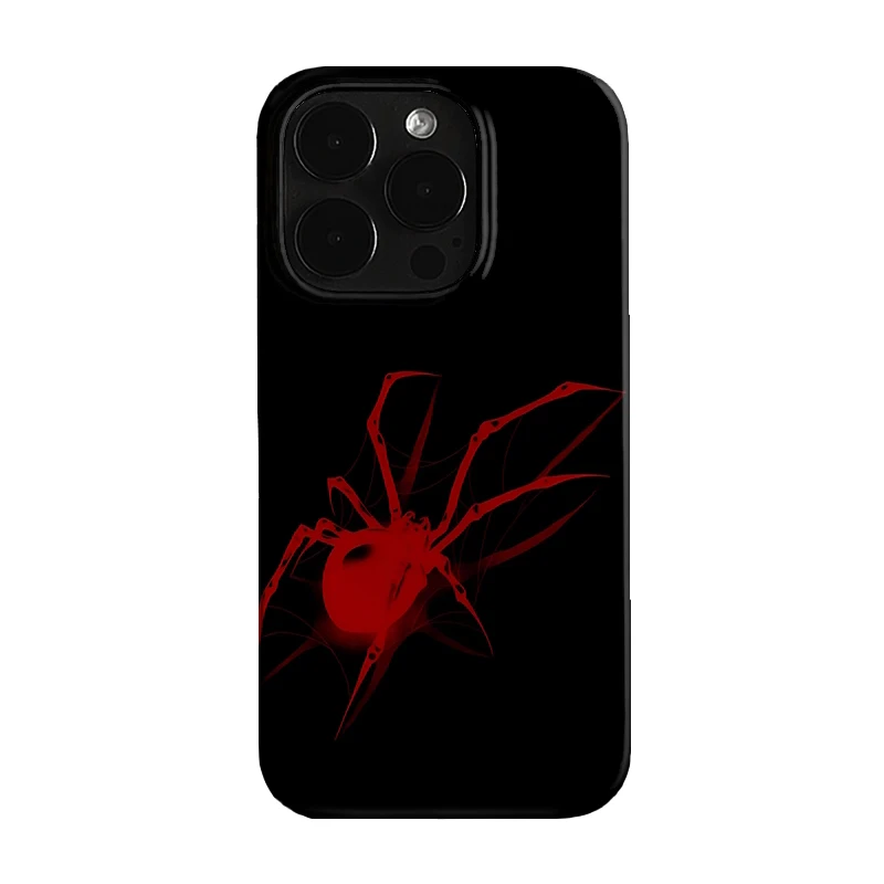 Scarlet Spider Dark Style Phone Case For iPhone 17 Air 16 Pro Max 15 14 Plus 13 12 Mini 11 Pro Shockproof Silicone Back Cover