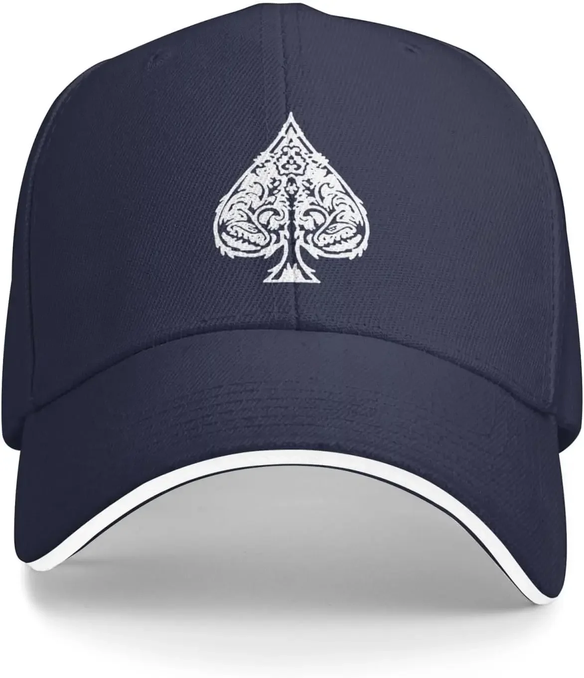 Poker Ace of Spades Baseball Cap Unisex Classic Adjustable Sandwich  