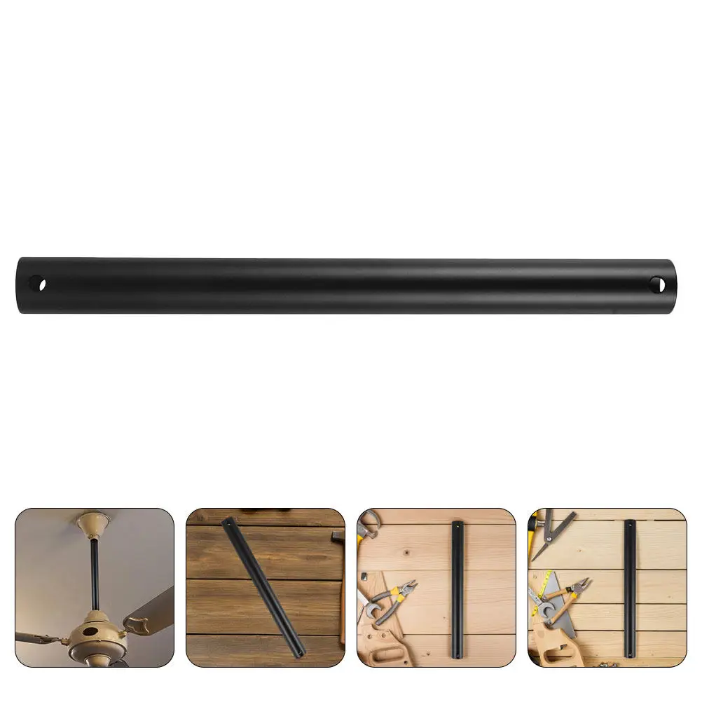 

40Cm Ceiling Fan Extension Down Rod Universal for Fan Light High Ceiling Installation Sturdy Metal Part Long Drop Rod Home Use