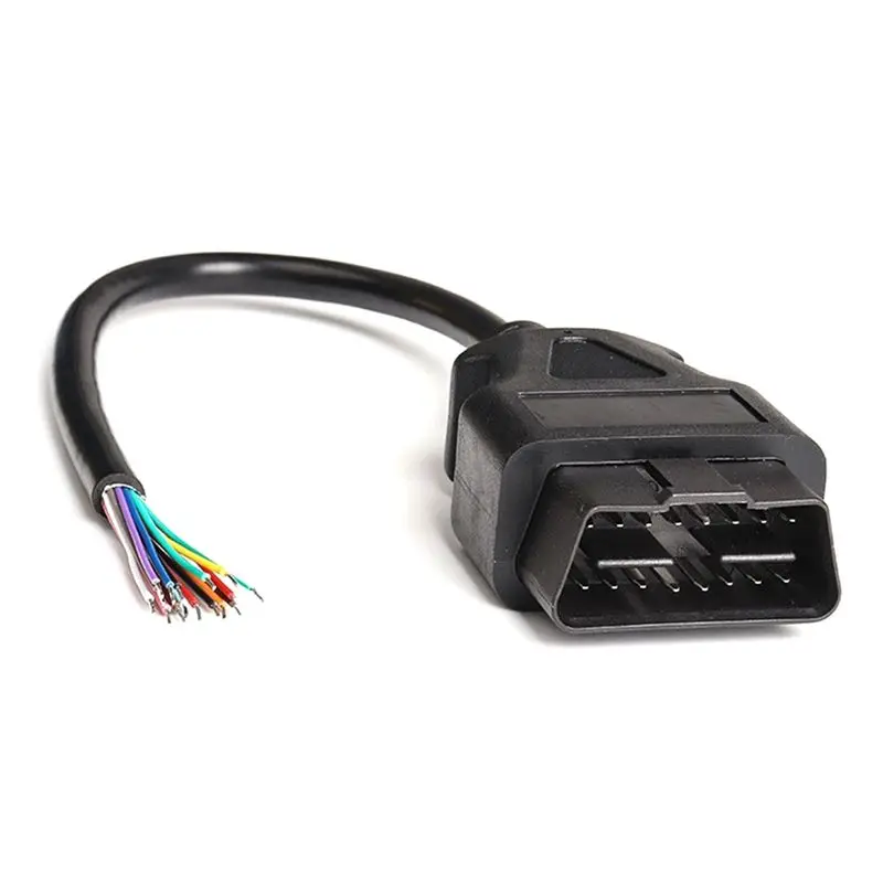 AEE5-16 Pin Car Diagnostic Interface Tool Adapter OBD 2 OBD2 16Pin Male Connector To Extension Opening Cable To Female