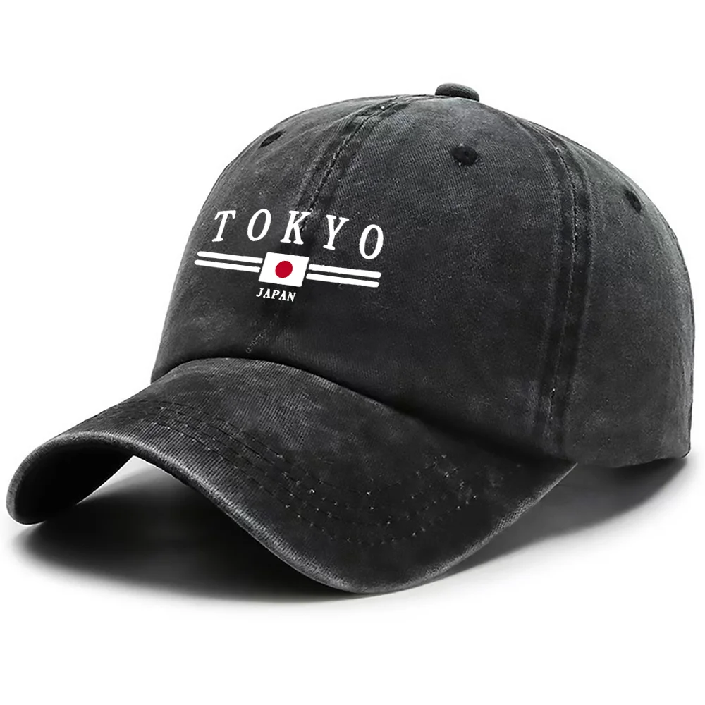 1pc Japan Flag & Nihon/ Yokohama Print Washable Cap - Adjustable Unisex Outdoor Hat Suitable for Men & Women, Casual Travel Souv - view 3